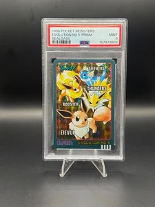 PSA 9 MINT - Eevee Evolution No. 5 Prism Sealdass Series 4 1998 Japanese Pokemon - Picture 1 of 2