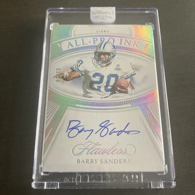 Barry Sanders 2024 Panini Flawless All-Pro Ink Autograph #/20 Auto Lions KG - Image 1 of 4