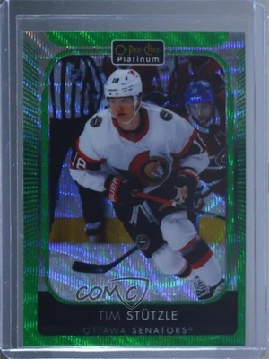 2021-22 O-Pee-Chee Platinum Emerald Surge 3/10 Tim Stutzle #5 - Image 1 of 3