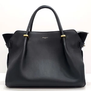 NINA RICCI LE MARCHE Marché Smooth Leather Suede Panel Tote Satchel Top Handle - Bild 1 von 18