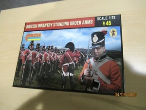 Strelets #201 British Infantry Standing Order Arms (Napoleonic) 1/72 45 Fig Rust - Picture 1 of 2