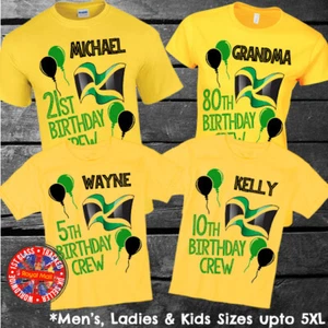 Jamaica Birthday Personalised T-shirts Party Family Friends Jamaican - Picture 1 of 1