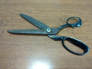 Vintage WISS Inlaid No. 22 Steel Forged Textile Scissors Shears - 12 in. NJ, USA - Picture 1 of 13