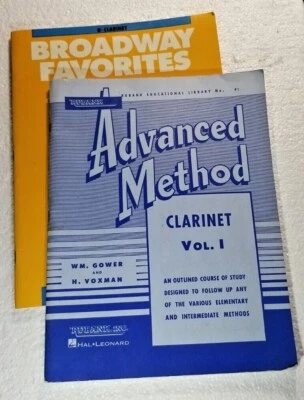 Clarinet Sheet Music Rubank Advanced Method Vol. 1 & Broadway Favorite's  - Image 1 of 4
