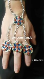 Bijoux kabyle bracelet plus bagues 