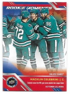 2025 Upper Deck National Hockey Card Sharks Celebrini Rookie Moments RC NHCD-31 - Imagen 1 de 1