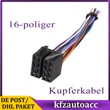 Produktbild - Autoradio Adapter Kabel Stecker DIN ISO 16 Pin Kabelbaum für Fiat Ford Toyota