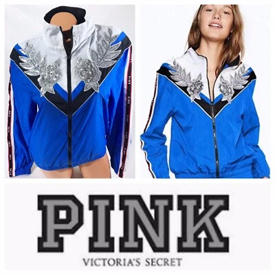 Victoria's Secret розовый Anorak ветровка куртка блестящий 2018 размер M/L - Изображение 1 из 4