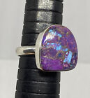 Large Mojave Purple Turquoise 925 Sterling Silver Ringe Size Us 9 Indonesia 5.7G