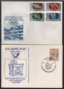 ✔️ GERMANY DDR 2 NICE Commemorative COVERS - Picture 1 of 1