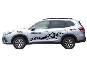 Mountain Graphics Car Sticker For Subaru Forester 4X4 Off Road Side Door Decals - Picture 1 of 8