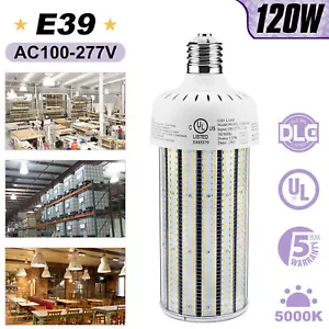 LED Corn Light Bulbs 120W E39 Mogul Base Replacement HID HP Mercury Vapor Bulb - Picture 1 of 9