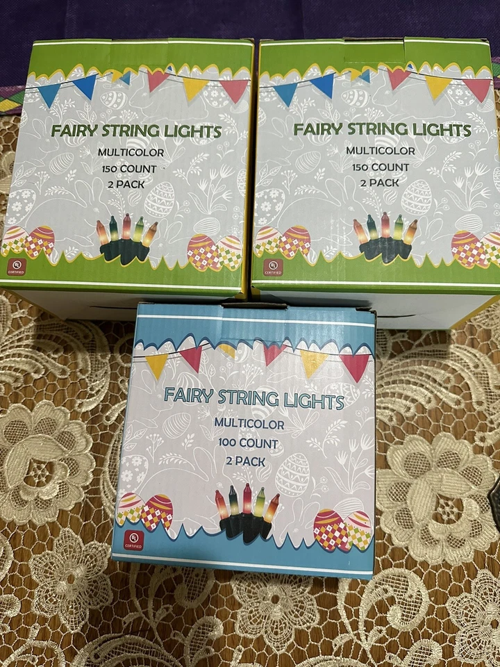 3 Packs Multi Color Fairy String Light 150 In 2 Pack 100 In One - Imagem 1 de 2