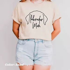 Labrador Dog Mom T-Shirt Pet Mama Owner Lover Gift Mother's Day Tee Shirt - Picture 1 of 6