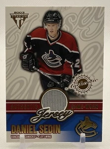 DANIEL SEDIN 2003 PS Titanium Authentic Game-Worn JERSEY #71 Canucks *0891/1105* - Picture 1 of 2