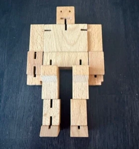Areawear Cubebot David Weeks Studio Wooden Robot Puzzle (Small) - Picture 1 of 10