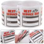 Car Service Reminder Stickers, 2 Rolls of Auto Change Labels