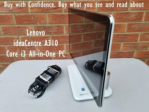 Lenovo ideaCentre A310 with 21.5” inch Full HD 1080p Core i3 W10Pro 4GB RAM - Afbeelding 1 van 24
