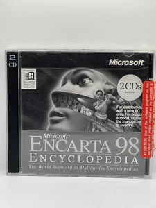 Microsoft Encarta 98 Encyclopedia PC CD-ROM Software Windows 2 DISC jewel Case - Picture 1 of 5