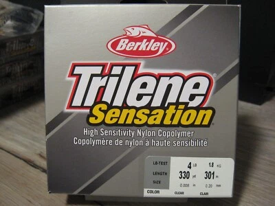 Berkley Trilene Sensation Fishing Line - 4 LB - 330 Yards - CLEAR - Imagem 1 de 4