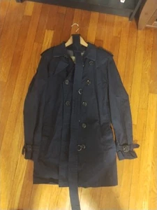 Burberry Brit Navy Trenchcoat Size M - Picture 1 of 5
