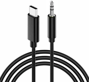 1M Car Stereo Android Type-C USB-C to 3.5mm Male Audio Jack AUX Cable Adapto lot - Afbeelding 1 van 22