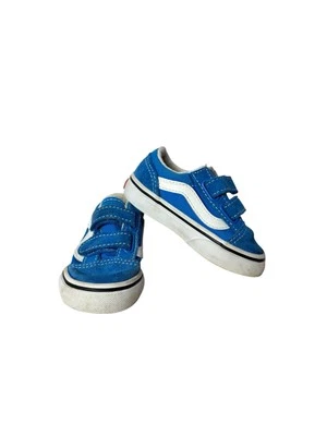 VANS Old Skool V Azul Cierre de Gancho y Lazo Niños Pequeños Zapatos de Skate Tenis. Talla 5 Foto 1 de 4
