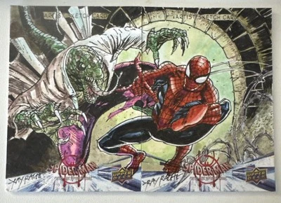 2016 Into The Spider Verse  Auto Achievement Sketch Spider-man Ray Racho 1/1 - Image 1 of 2