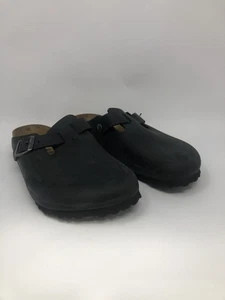 Birkenstock Boston Zoccolo Arco Classico Nero Pelle Oliata Taglia Donna 9/ Uomo 7... - Foto 1 di 5