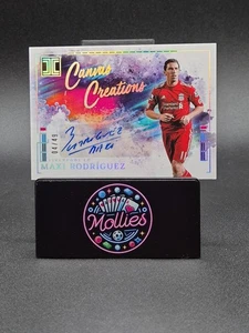 2024-25 Panini Impeccable Maxi Rodriguez Auto /49 Canvas Creations Liverpool  - Picture 1 of 2