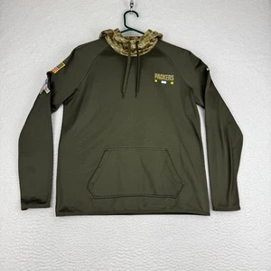 Green Bay Packers Nike On Field Salute To Service Hoodie Sweatshirt Mens Medium - Picture 1 of 13