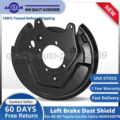 46504-20070 para Toyota Corolla Celica Matrix placa de freno de estacionamiento subconjunto LH Foto 1 de 4