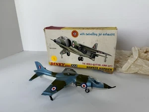 Dinky Toys HAWKER HARRIER GR MK1 722 Fighter Jet Airplane Made in England - Picture 1 of 10