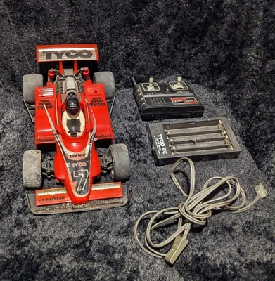 1988 Tyco Super Turbo F1 Racer RC Car w/ Controller & Charger - Untested  - Image 1 of 4