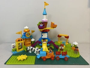 LEGO DUPLO BIG FAIR 10840 Near Complete .. Ferris Wheel , People, Horses, Train - Picture 1 of 14