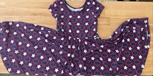 Vestido Dot Dot Smile 4 de Julio Rojo Blanco Azul Estrellas Talla 5/6 - Imagen 1 de 3