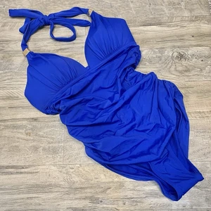 Traje de baño Victoria Secret Forever de una pieza acanalado azul talla SP - Imagen 1 de 12