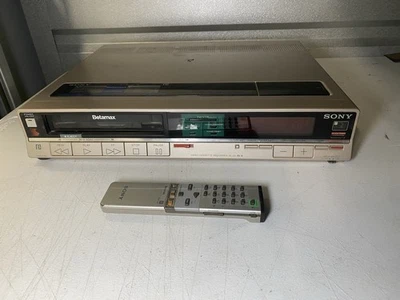 Grabadora de video casete Sony SL-20 Beta Betamax estado de funcionamiento con control remoto Foto 1 de 4
