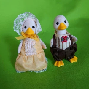 Sylvanian Families Calico Critters Duck Family C-64 Toy Collectible Used Japan  - Picture 1 of 7