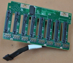 HP HPE DL380 Gen10 8xSFF SAS/SATA backplane 832305-002 + Power cable 875096-001 - Picture 1 of 2