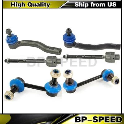 Se adapta a Mazda CX-9 2007 2008 2009 6 X Kit de barras de amarre delanteras interiores exteriores barra de extremo Foto 1 de 4