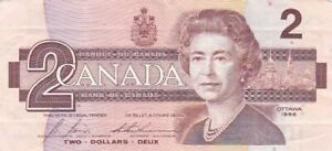 New Listing1986 Canada $2 Note, Pick 94c