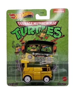 Hot Wheels Premium 1:64 Retro Ent Teenage Mutant Ninja Turtles Party Wagon - Picture 1 of 7