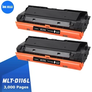 2 Black Toner For Samsung Xpress M2625 M2625D M2675FN M2885FW M2875FW MLT-D116L - Picture 1 of 2