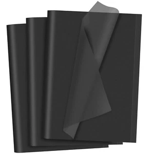 Black Tissue Paper 40 Sheets for Gift Bags Weddings Birthday Decoration Craft... - Picture 1 of 7