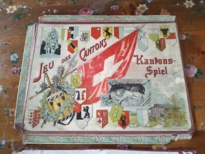 Juego de cartas muy antiguo - Suiza - Jeu Des Cantons - Juego Cantons, 2. Edición - Imagen 1 de 22