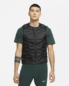 Nike Aeroloft Down Running Vest - Men's Small ~ $180.00 CU7797 010 Black - Picture 1 of 8