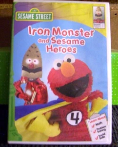 SESAME STREET FCTORY SEALED DVD SLIMEY THE WORM IRON MONSTER AND SESAME HEROES  - Picture 1 of 1
