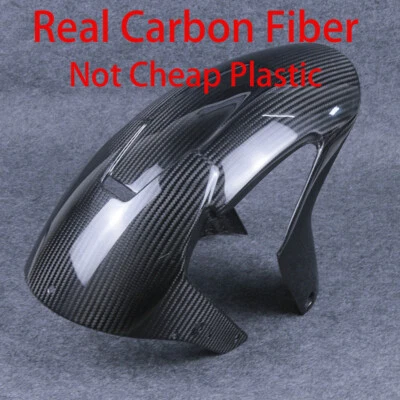 Guardabarros delantero 100 % fibra de carbono real para Aprilia RSV4 Tuono V4 2021-2025 Foto 1 de 4