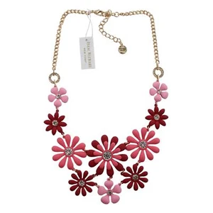 Isaac Mizrahi New York Coated Flower Statement Necklace #MZ7 - Picture 1 of 2